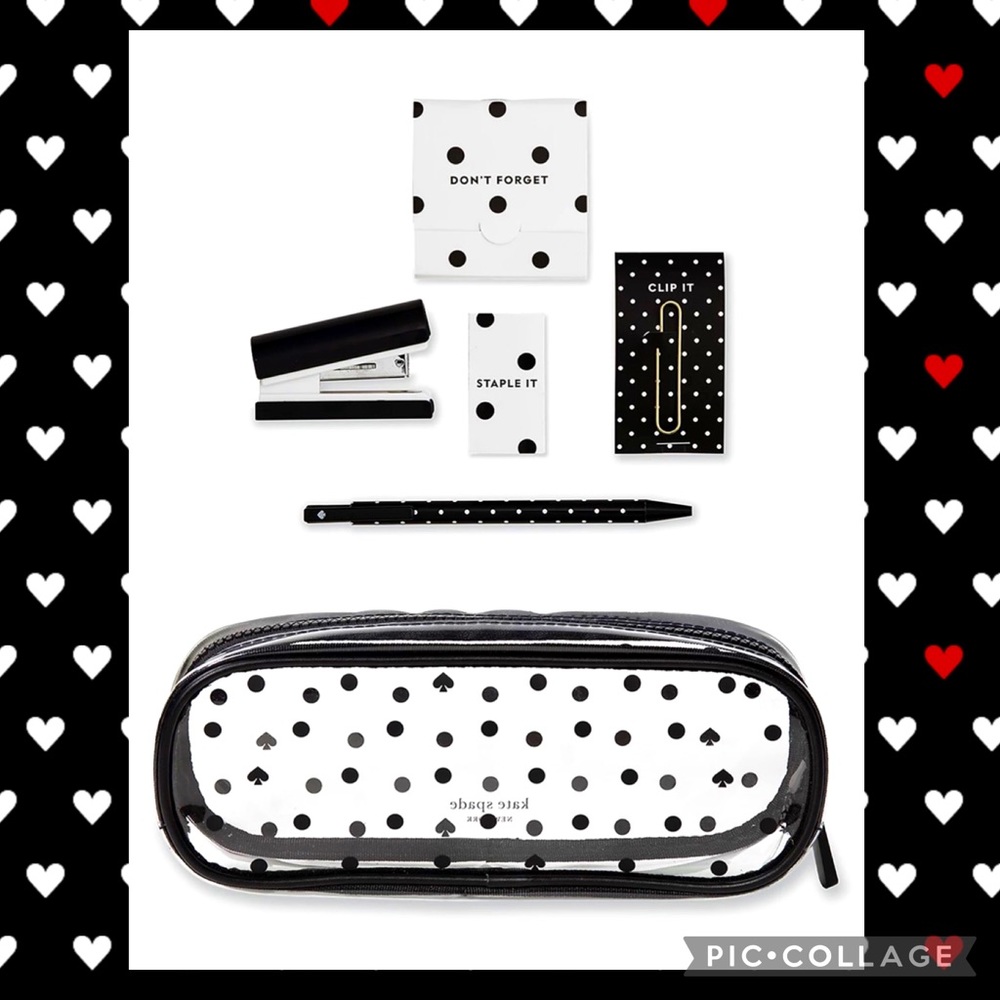 ♠️ NEW!!  Kate Spade dot mini desk accessories set!